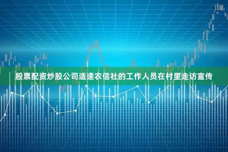 股票配资炒股公司适逢农信社的工作人员在村里走访宣传